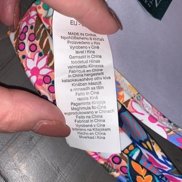 Lauren Ralph Lauren Paisley Halter Bikini Top Women's Colorful Summer Beach Swim - Picture 4 of 5